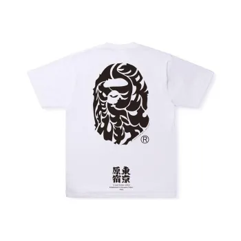 A BATHING APE Japan Culture Kanji Ape Head Tee