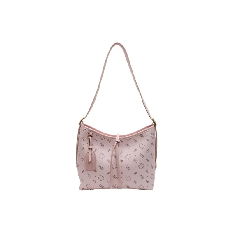 ResNonverba PU Shoulder Bag Shoulder Bag Regular Women's Light Pink/Pink/Brown-2
