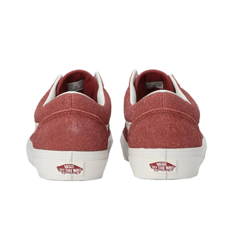 Vans Old Skool Low Top Skateboard Shoes Unisex Coral Red-3