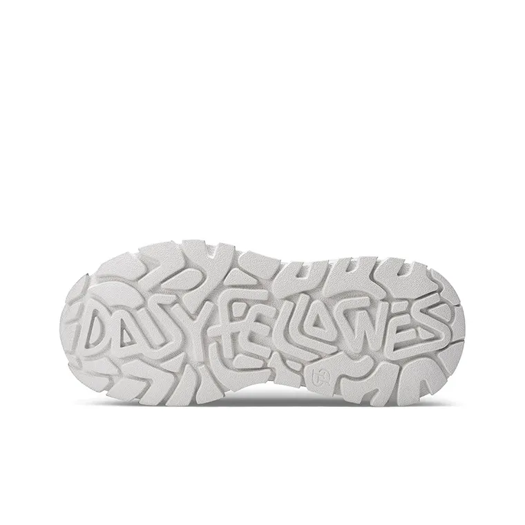 Daisy Fellowes Mango Shoes Anti-Slip And Wear-Resistant Height Increasing Low-Top Chunky Sneakers Unisex-29