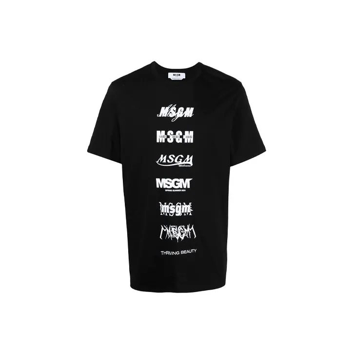 MSGM T Shirts Men Black-0