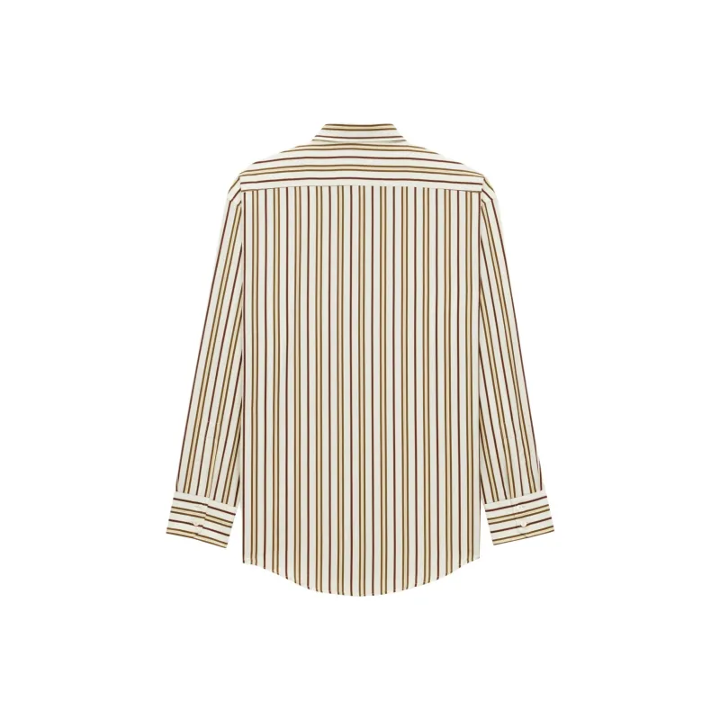 SAINT LAURENT Shirt Women's Burgundy Khaki-1
