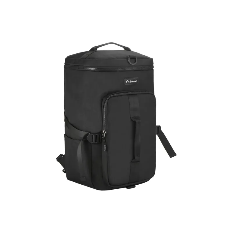 Diplomat Fabric Backpack Unisex Black-2