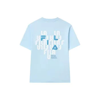 FILA SS23 Drop Shoulder Sleeve T Shirt Unisex Laiwu Blue