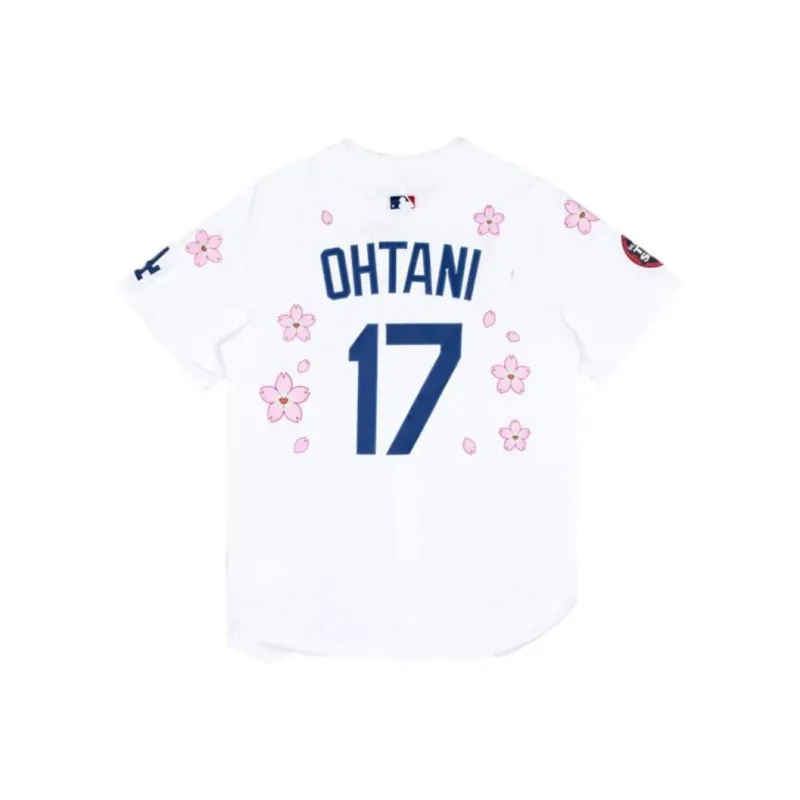 Nike X Takashi Murakami X MLB World Tour Tokyo Series 2025 Sakura Elite Dodgers Ohtani Jersey-1