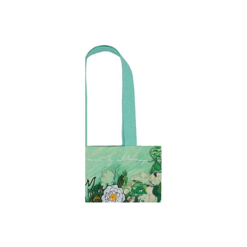 Daparo Yeung Polyester Fleece Shoulder Bag Regular Unisex White Rose-2