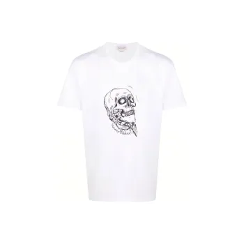Alexander McQueen T Shirts Men White