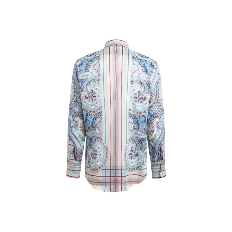 ETRO Paisley Printed Curved Hem Shirt-1