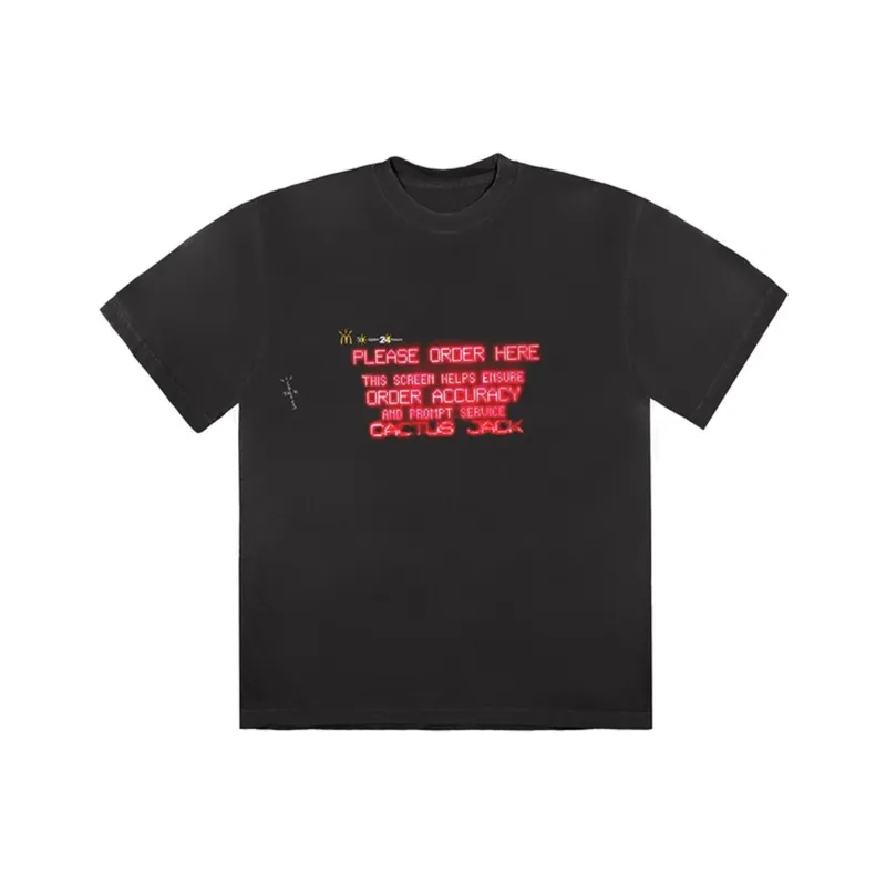 Travis Scott X McDonald's Order Here T Shirt-0