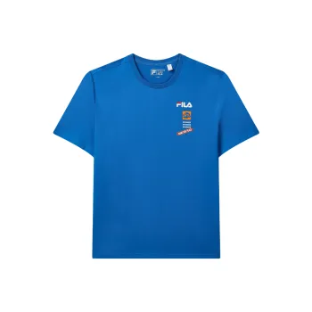 FILA Game For Peace T Shirts Unisex Cerulean Brocade Blue