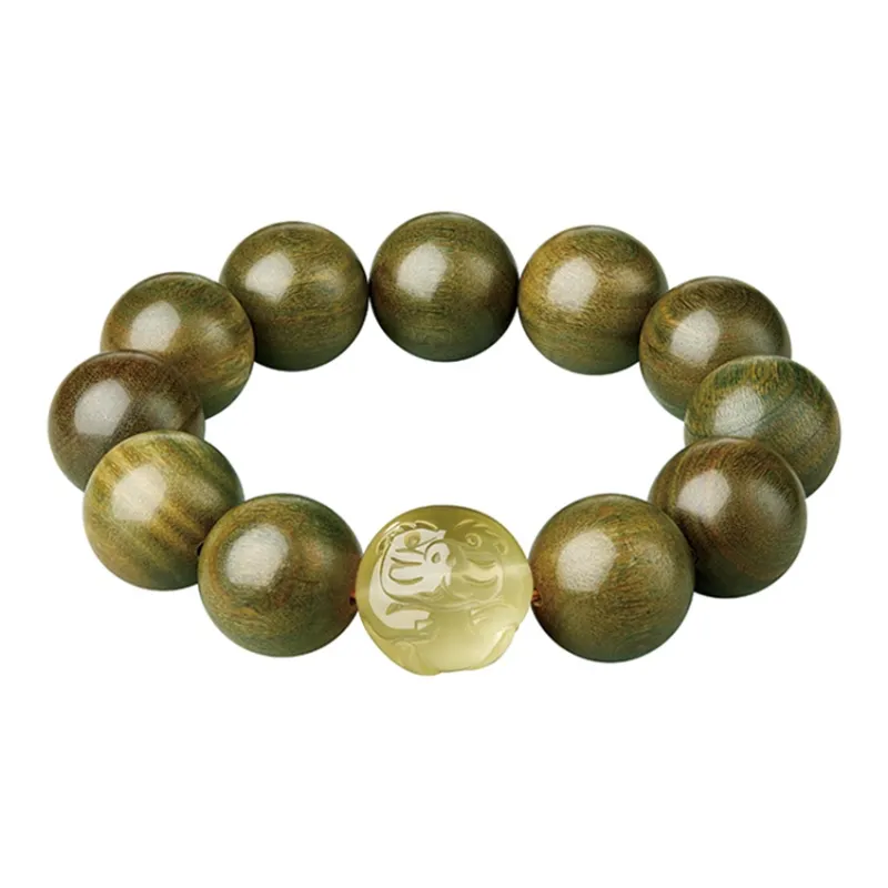 Moonstone Edge Green Sandalwood Bracelets Men's-7