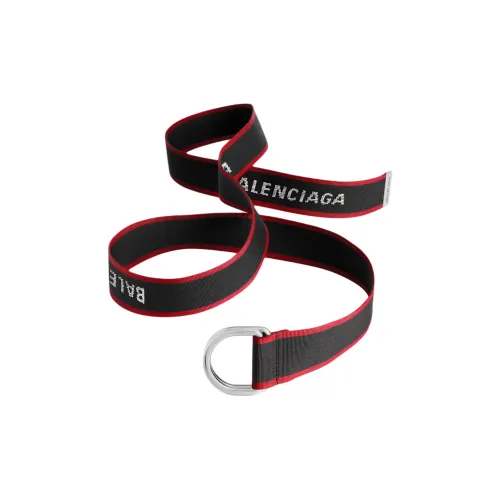 Balenciaga Polyester Belt Men's Black Width 4.1CM