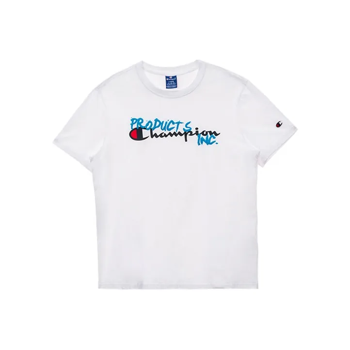 Champion T Shirts Unisex White-0