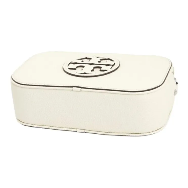 TORY BURCH Miller Leather Crossbody Bag, Shoulder Bag Mini Women's Ivory-4