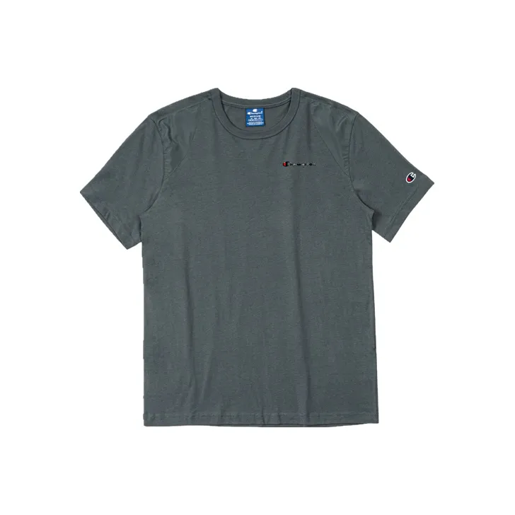 Champion Straight T-Shirt Unisex Dark Gray-0