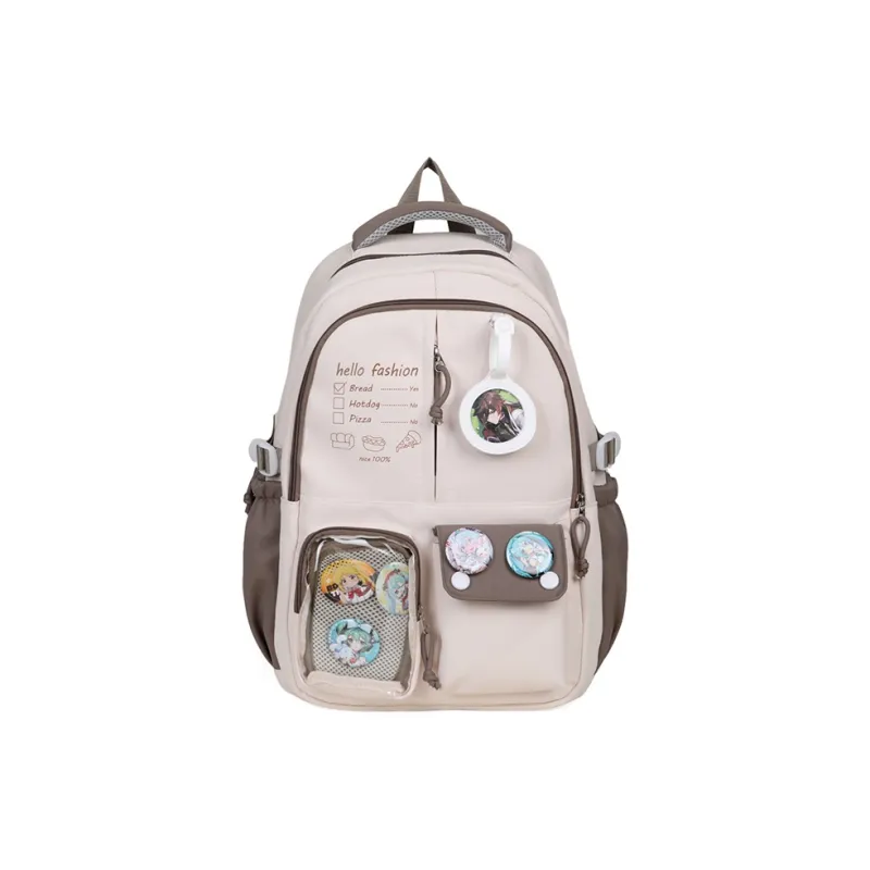 Debecca Composite Cloth Backpack Large Size Unisex Multicolor-12