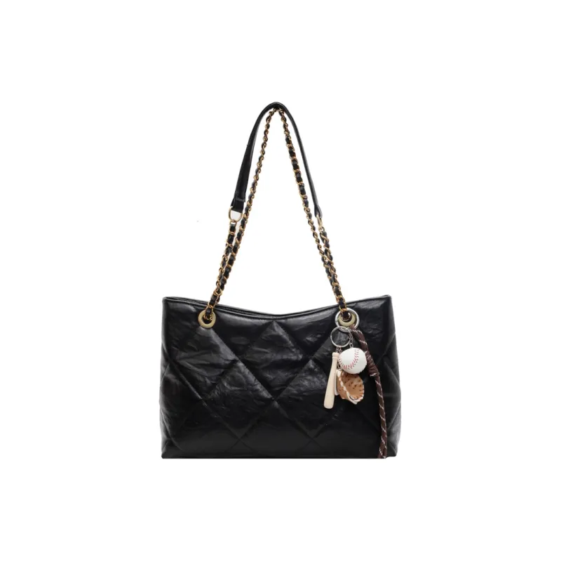 SURELAPTOP PU Shoulder Bag Regular Women's Ecru/Black/Coffee-8