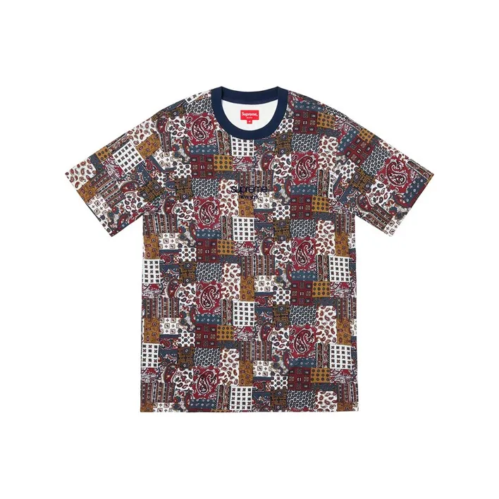 Supreme Patchwork Paisley S/S Top-0