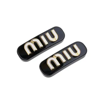 MIU MIU Brass Hair Clips Women's