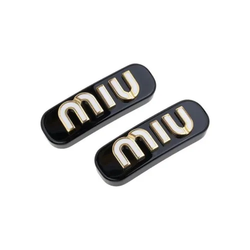 MIU MIU Brass Hair Clips Women's