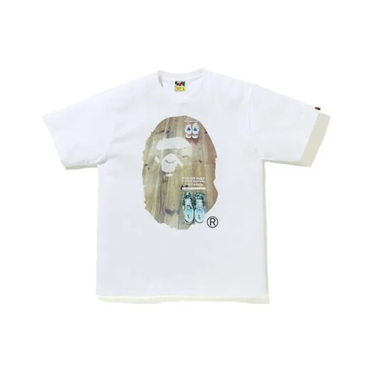 Bape Social Distance Big Ape Head Tee-0