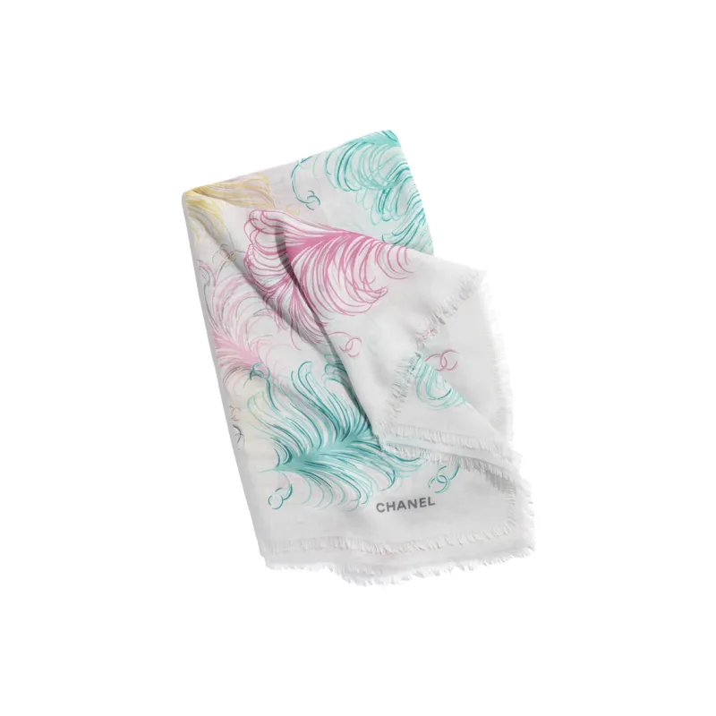 CHANEL Shawls Women's Light Gray-1