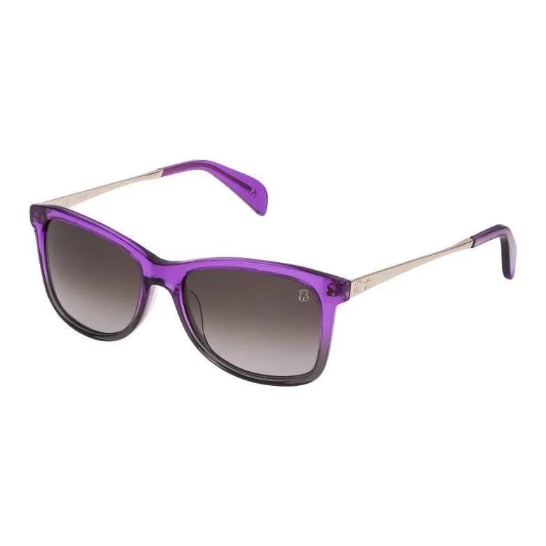 TAOSIXIONG Acetate Square Sunglasses Women's Purple-0