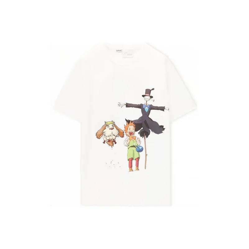 LOEWE x HAERDEYIDONGCHENGBAO,LIANMINGKUAN SS23 T Shirt Unisex White-0
