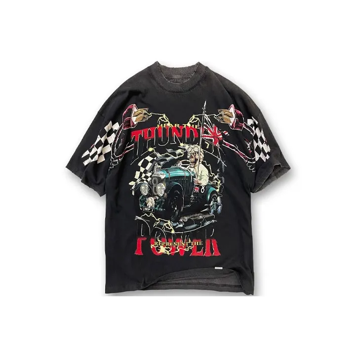 REPRESENT T Shirts Men Vintage Black-0