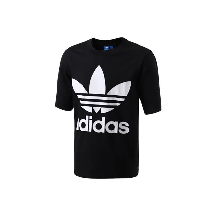Adidas Originals Drop Shoulder Sleeve T Shirt Men's Black-0