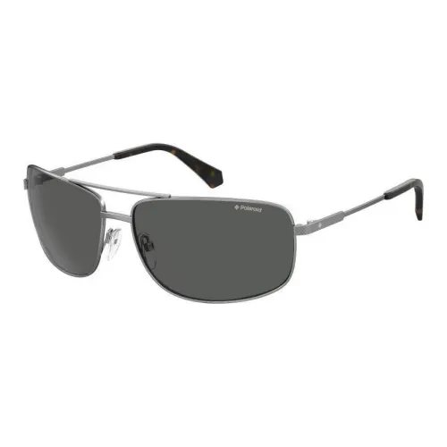 Polaroid Aviator Sunglasses Men's Silver