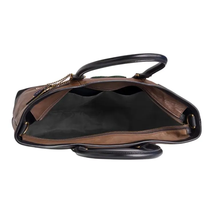 COACH Cow Leather Tote Bag, Shopping Bag, Shoulder Bag, Handbag Tubas Women's Cigar-1