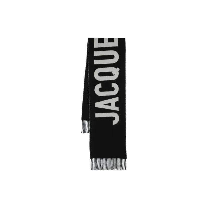 Jacquemus Fringe Logo Scarf-2