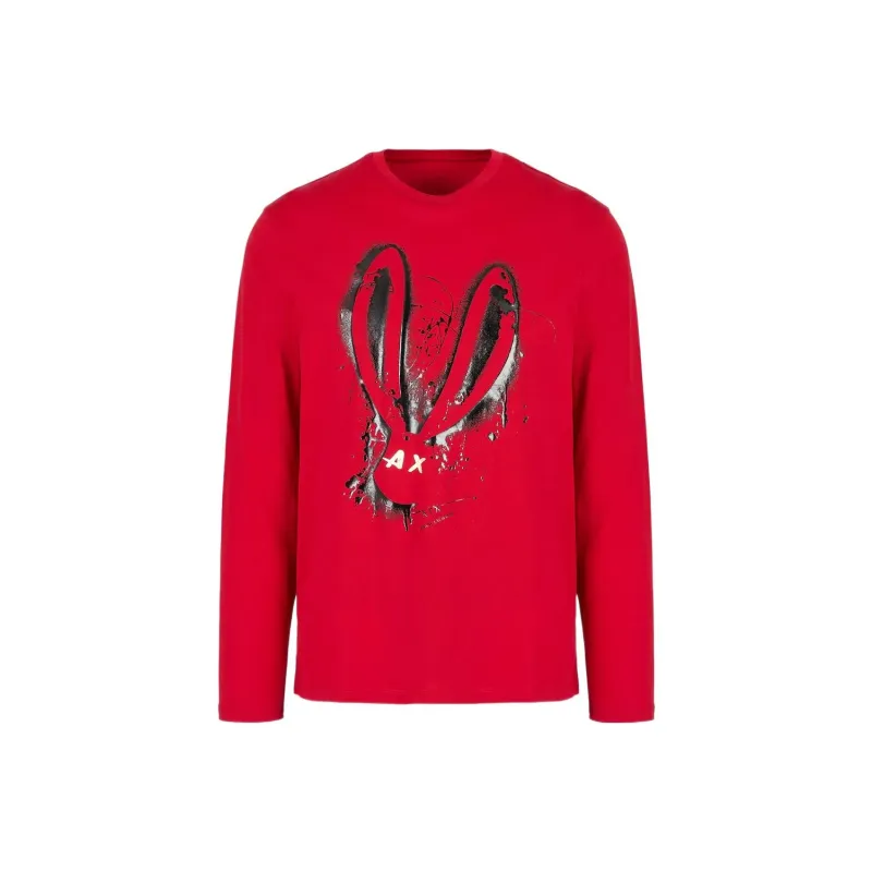 ARMANI EXCHANGEAE SS23 T Shirt Men's Red-0