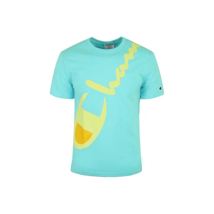 Champion Regular T Shirt Unisex Blue US Version-0
