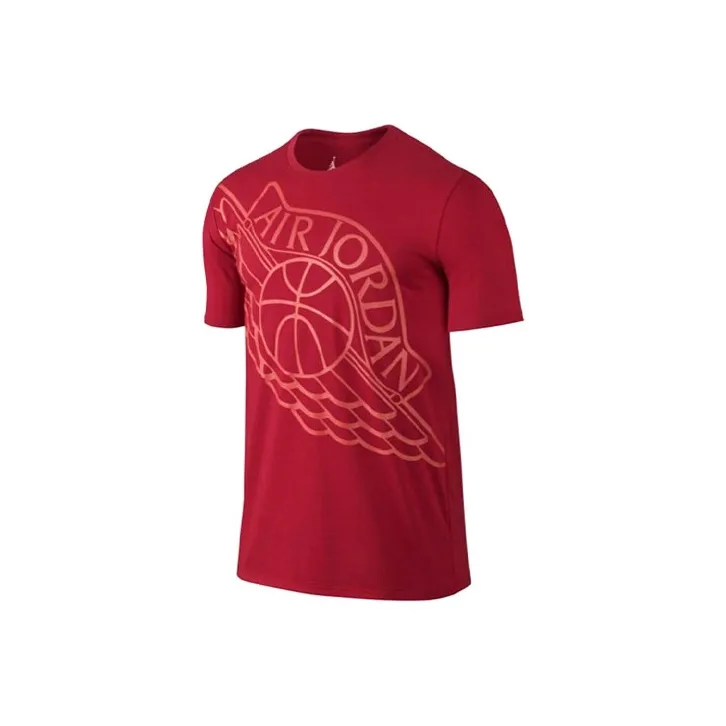 Jordan T Shirts Men Red-0