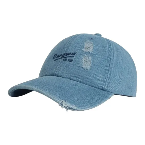 FREE RABBITⅡ Spring Summer Soft Top Letter Embroidery Sun Protection Baseball Caps Unisex-3