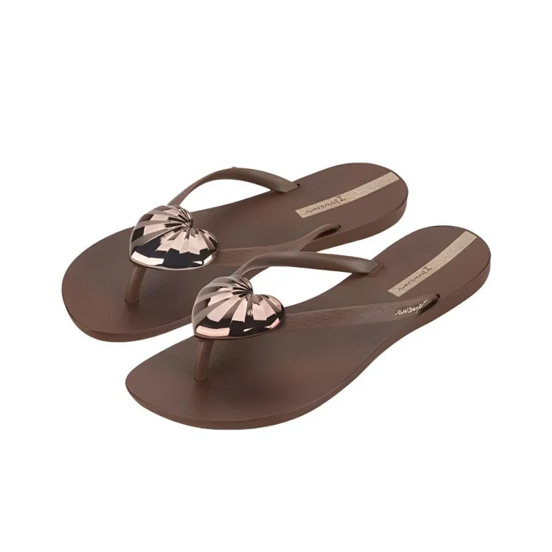 Ipanema Abrasion Resistant Flip Flops Women's Brown-2