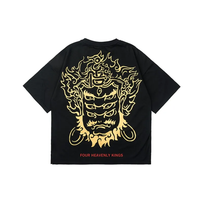 WOOKONG Straight T Shirt Men's Black-0