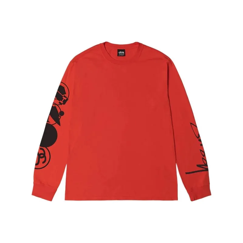 Stussy Stacked Pigment Dyed Long Sleeve Tee-0