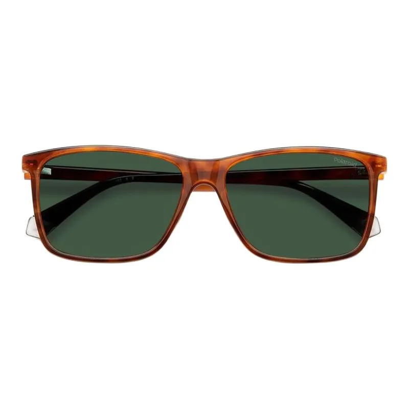 Polaroid Polycarbonate Rectangular Sunglasses Men's Tortoiseshell-3