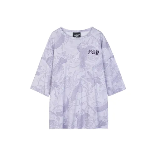 Boy London SS21 Other Elbow-Length Sleeved T-Shirt Unisex Purple