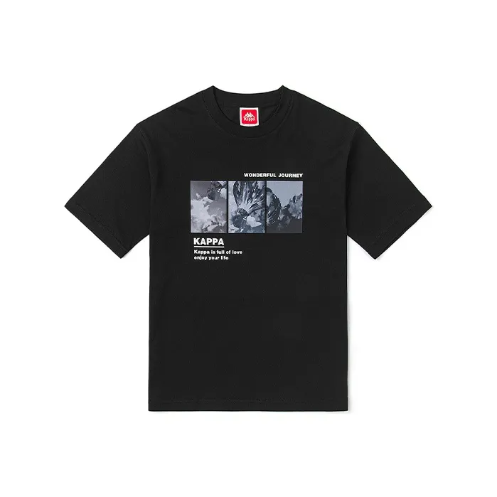 Kappa Reality Mirror Drop Shoulder Sleeve T-Shirt Unisex-0