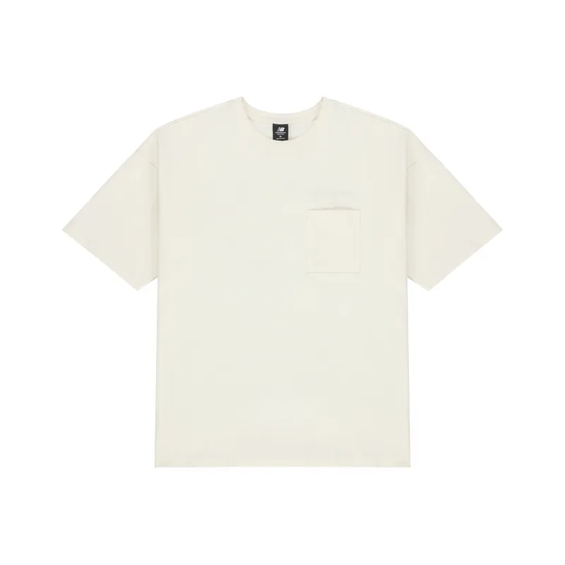 New Balance T Shirt Unisex Ivory White-0