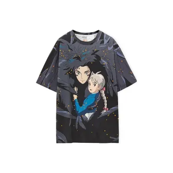 LOEWE X Howl's Moving Castle T Shirt Unisex Marine Blue