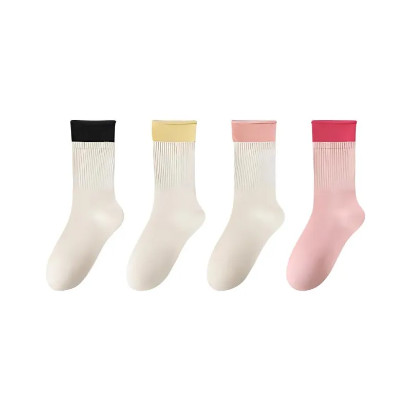 Temooues Mid Calf Socks Women's 4 Pack-6