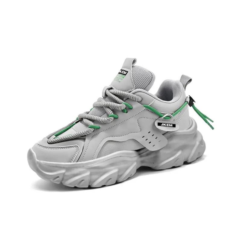 JKEM Height Increasing Lightweight Breathable Low Top Chunky Sneakers Men's-19