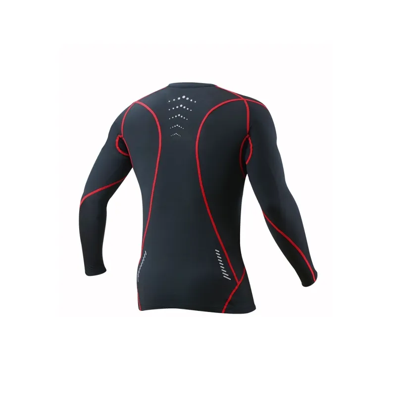 KOMINE SAFETY&INNOVATION Sports Thermal Underwear Men's Black Red-1