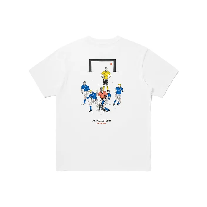 Kappa x Goalstudio Crew Neck Fitted Straight Short Sleeved T Shirt Unisex-0