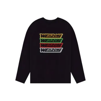 WE11DONE T Shirts Unisex Black